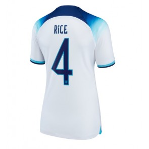 England Declan Rice #4 Hemmatröja Kvinnor VM 2022 Kortärmad